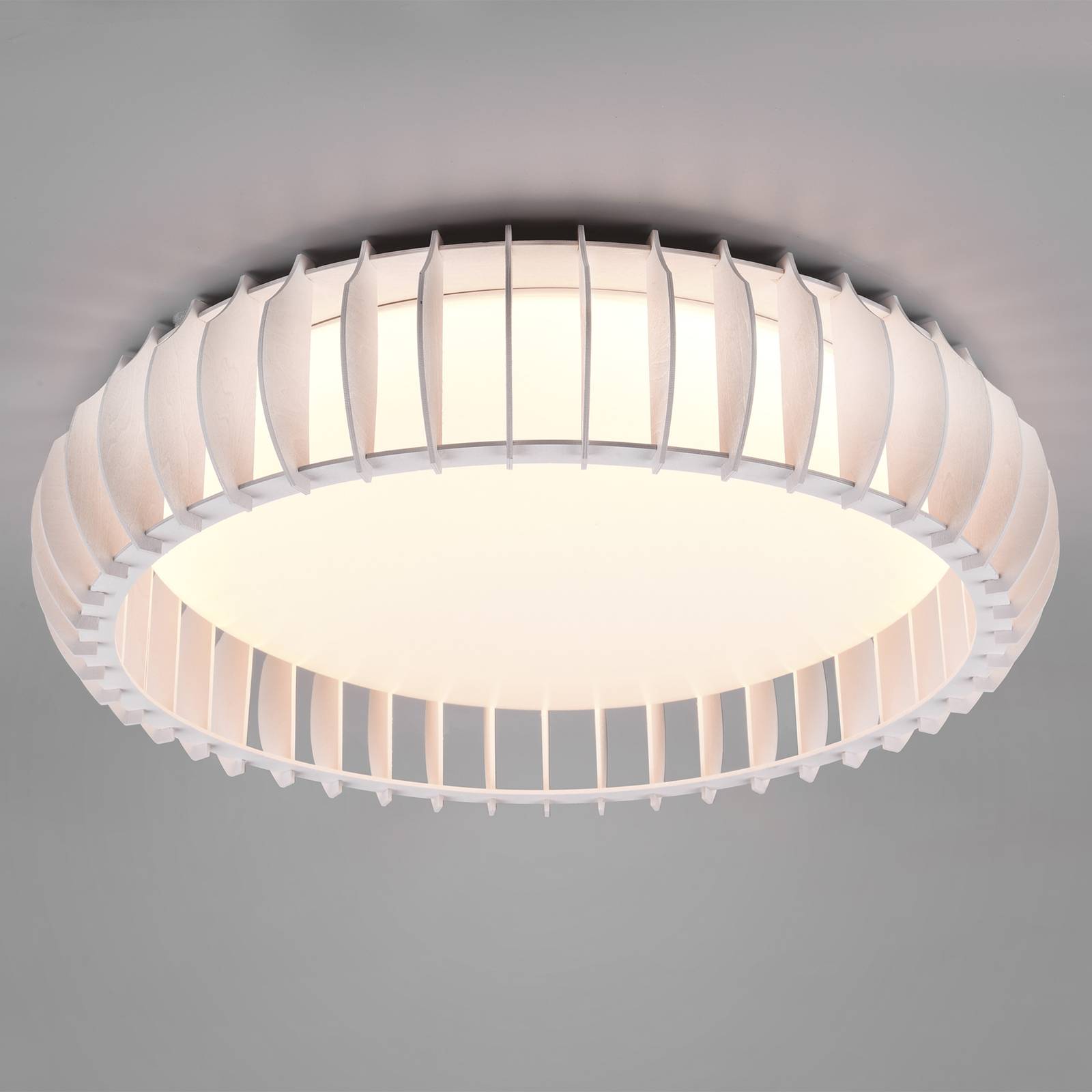 Lampa sufitowa LED Monte, CCT, Ø 60 cm, biała