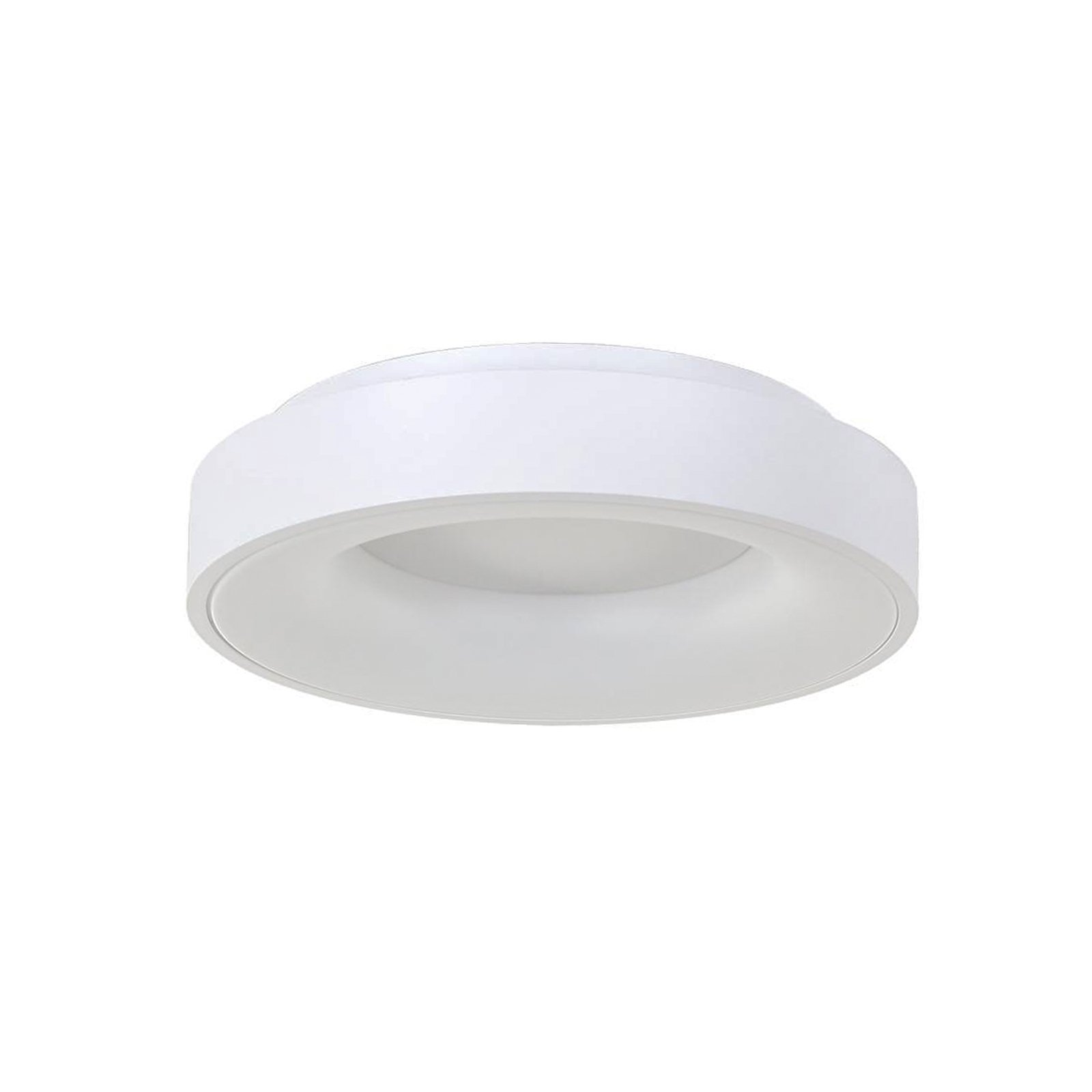 Ringlede Plafón LED, 2.700 K, Ø 38 cm, blanco, metal