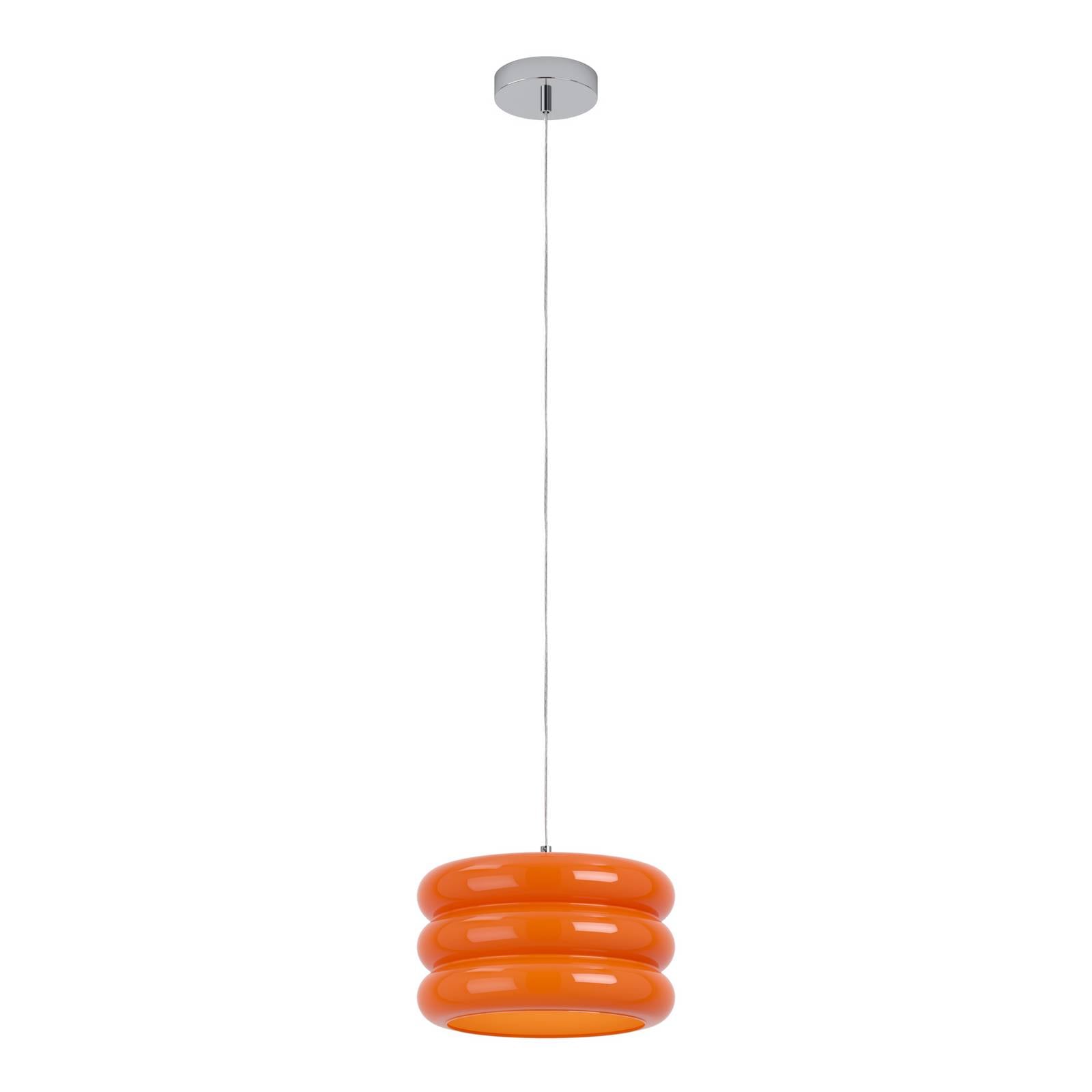 Hängeleuchte Tortora, orange, Ø 30 cm, Glas, E27