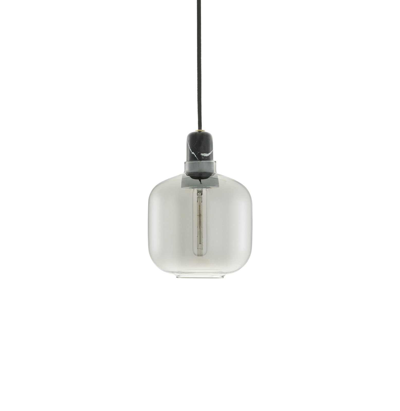 Amp Závěsná Lampa Small Smoke/Black - Normann Copenhagen