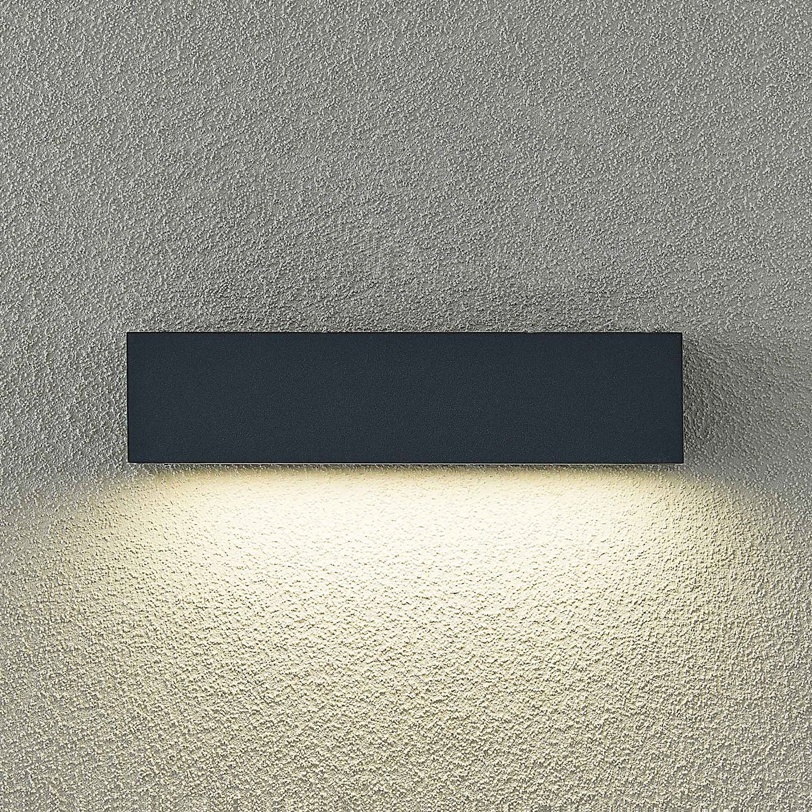 Arcchio Lengo LED-Wandlampe CCT 25cm, 1-fl. grafit