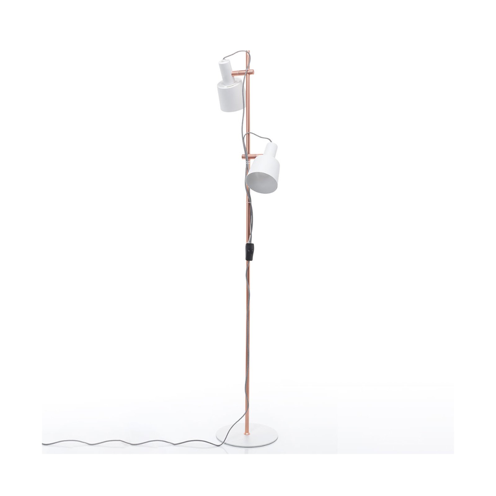 Haldar Floor Lamp White/Copper - Paulmann