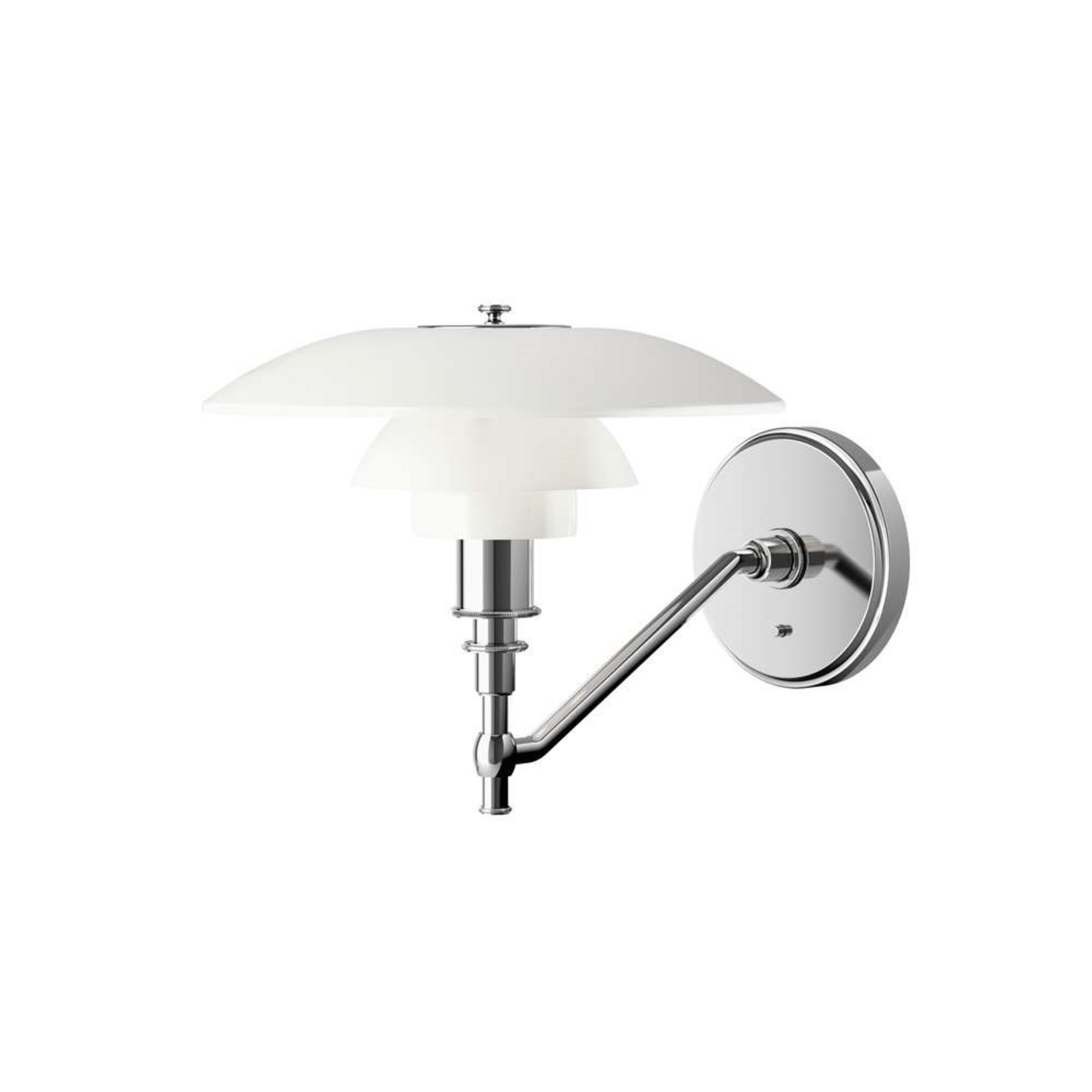 PH 3/2 Wandlampe, weiß/opal, Glas, 23,5 cm - Louis Poulsen