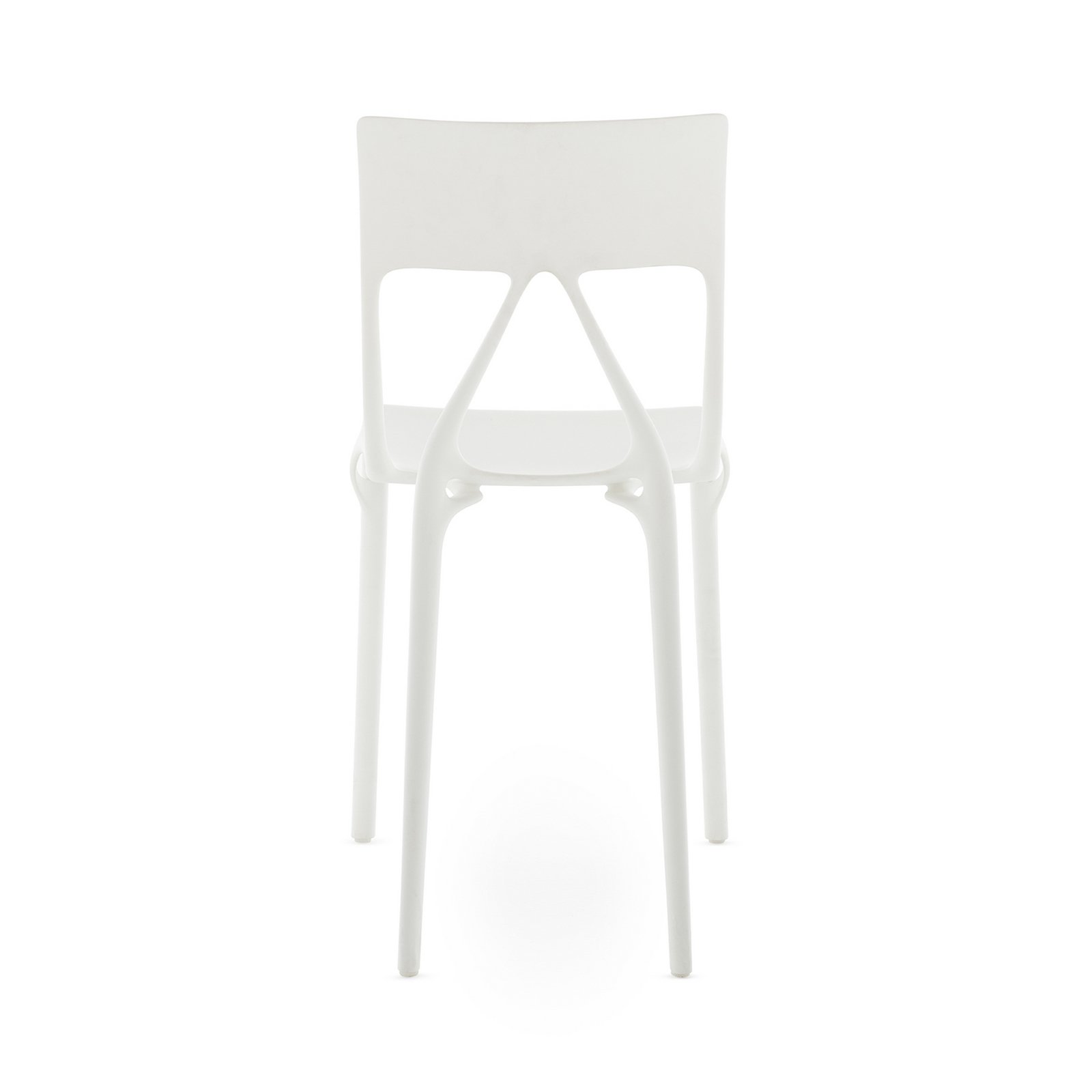 Chaises A.I. Lite, blanches, hauteur 80 cm, lot de 2 - Kartell