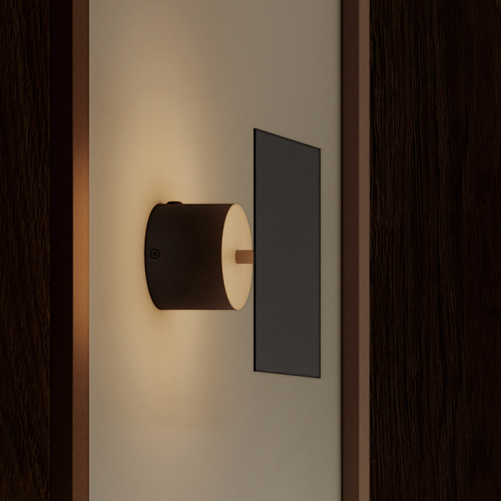 Applique murale LED Chameleon, noire, 9 cm - 101 Copenhagen