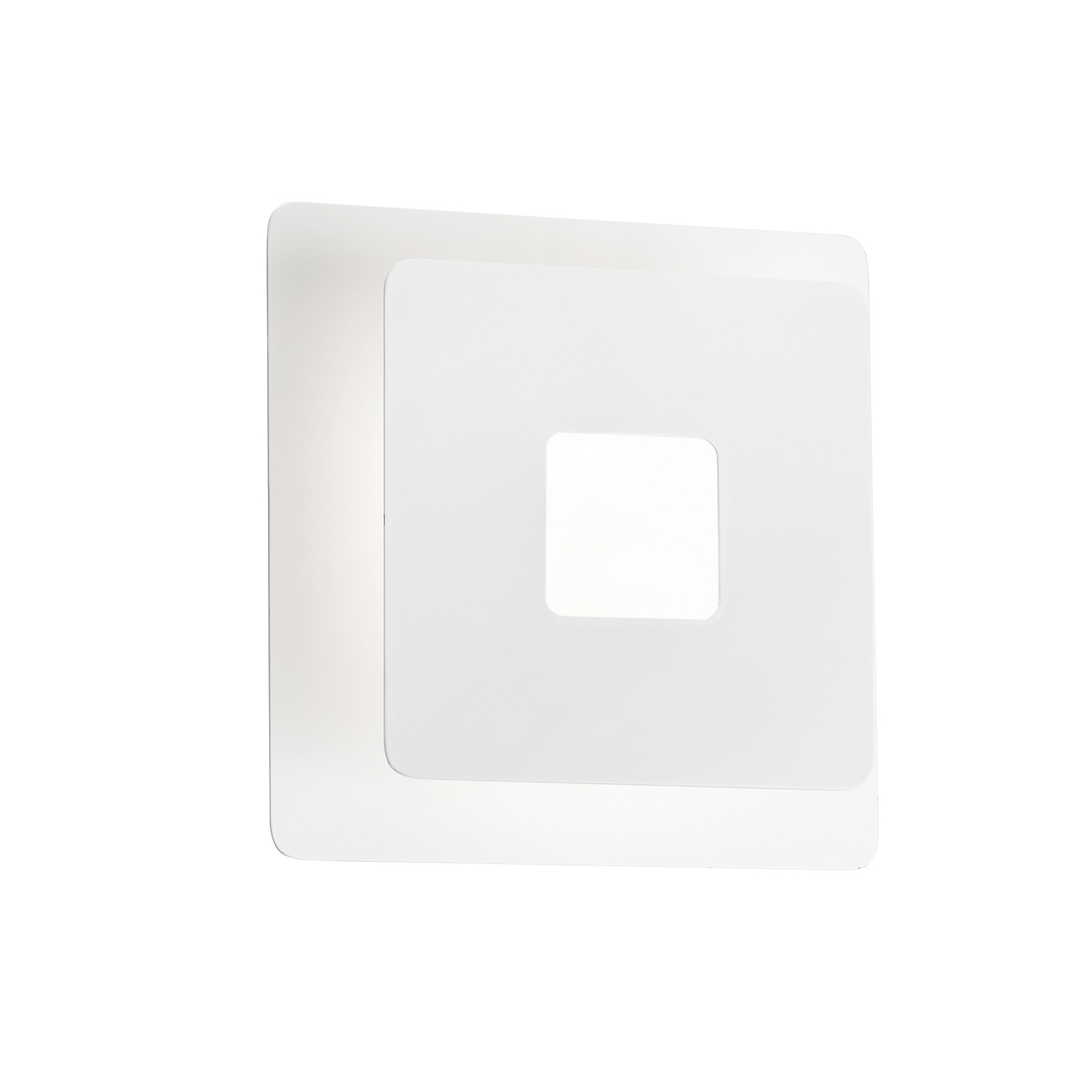 LED-vegglampe Hennes, 18x18cm, hvit