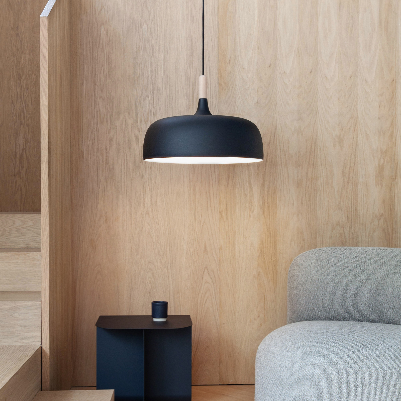 Northern Acorn hanging light, matt black