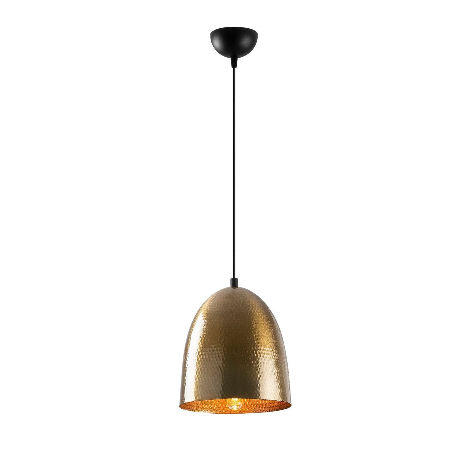 Tattoo 2372 pendant light, antique gold, metal, Ø 20 cm