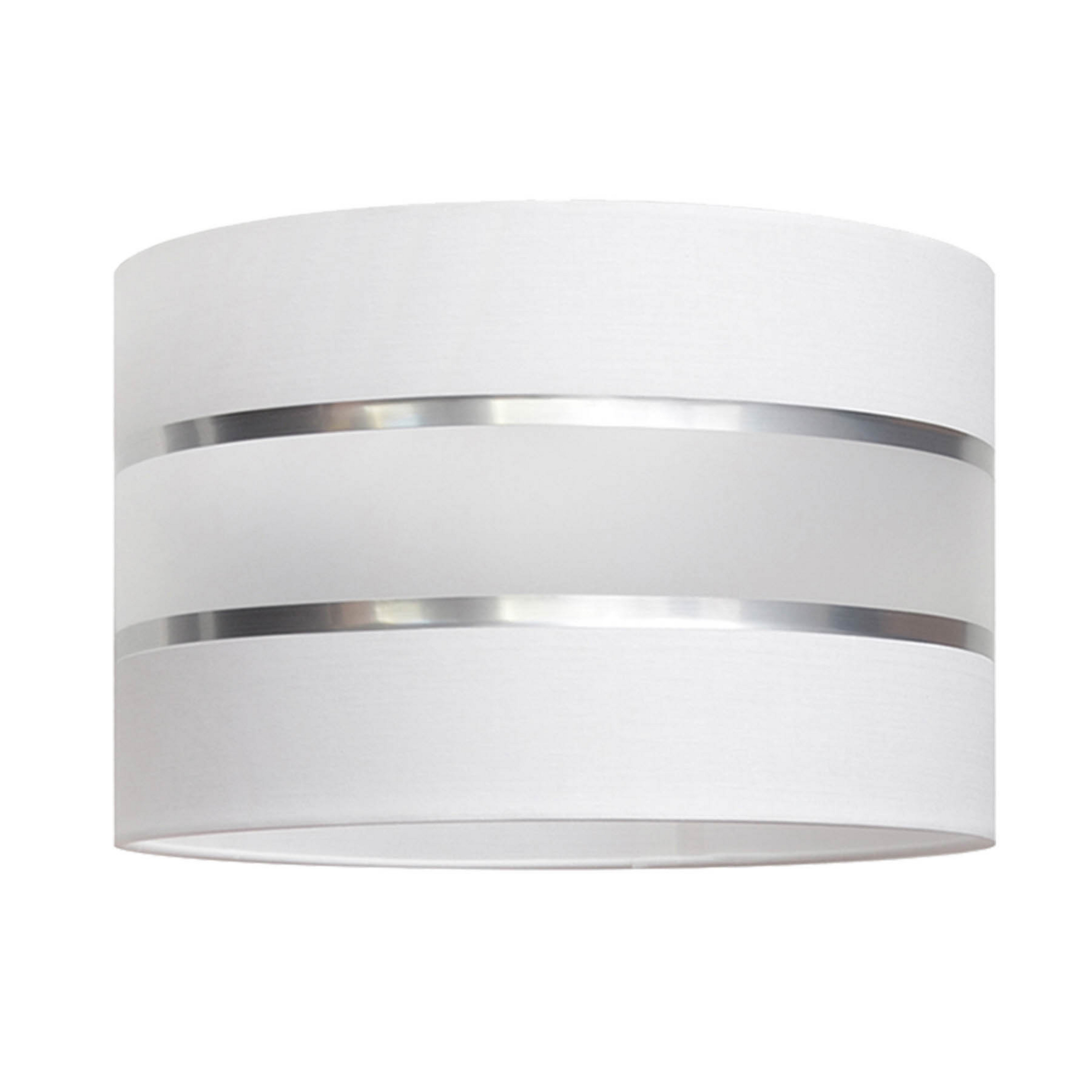 Lampenschirm Helen E27 Ø25/Höhe 15cm weiß/silber
