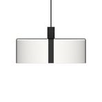 OKOLO lógó lámpa, fekete, Ø47 cm, fém/textil, E27-LED – GRUPA