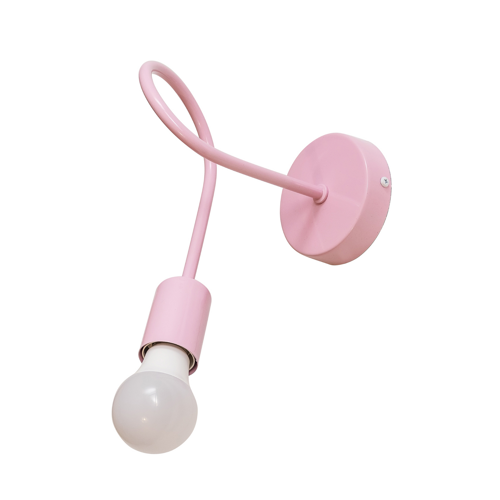 Wandlamp Oxford, roze, metaal, E27
