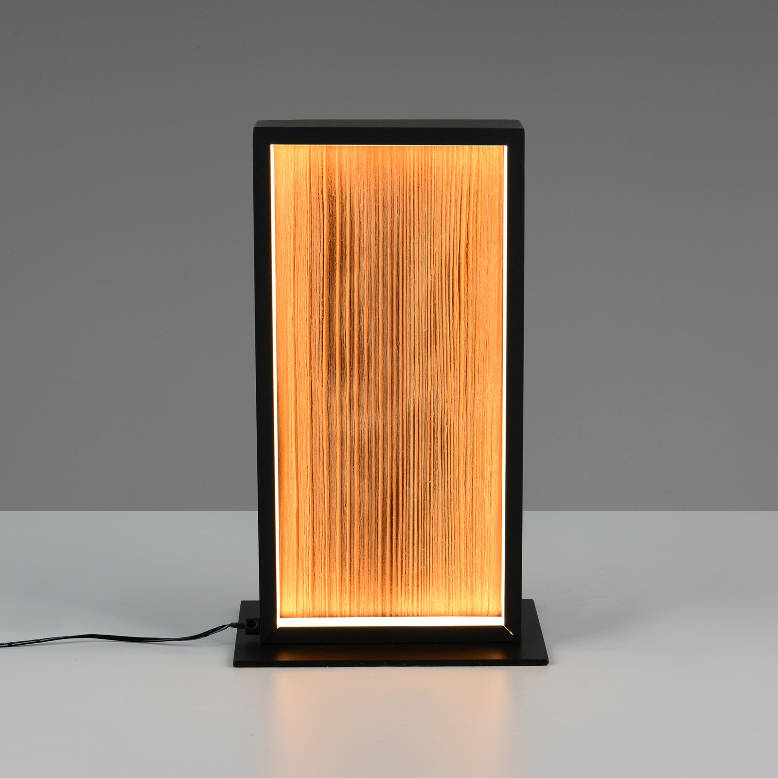 lampada LED da tavolo Kalea, altezza 30 cm, color legno, legno lampada LED da tavolo Kalea, altezza 30 cm, color legno, legno