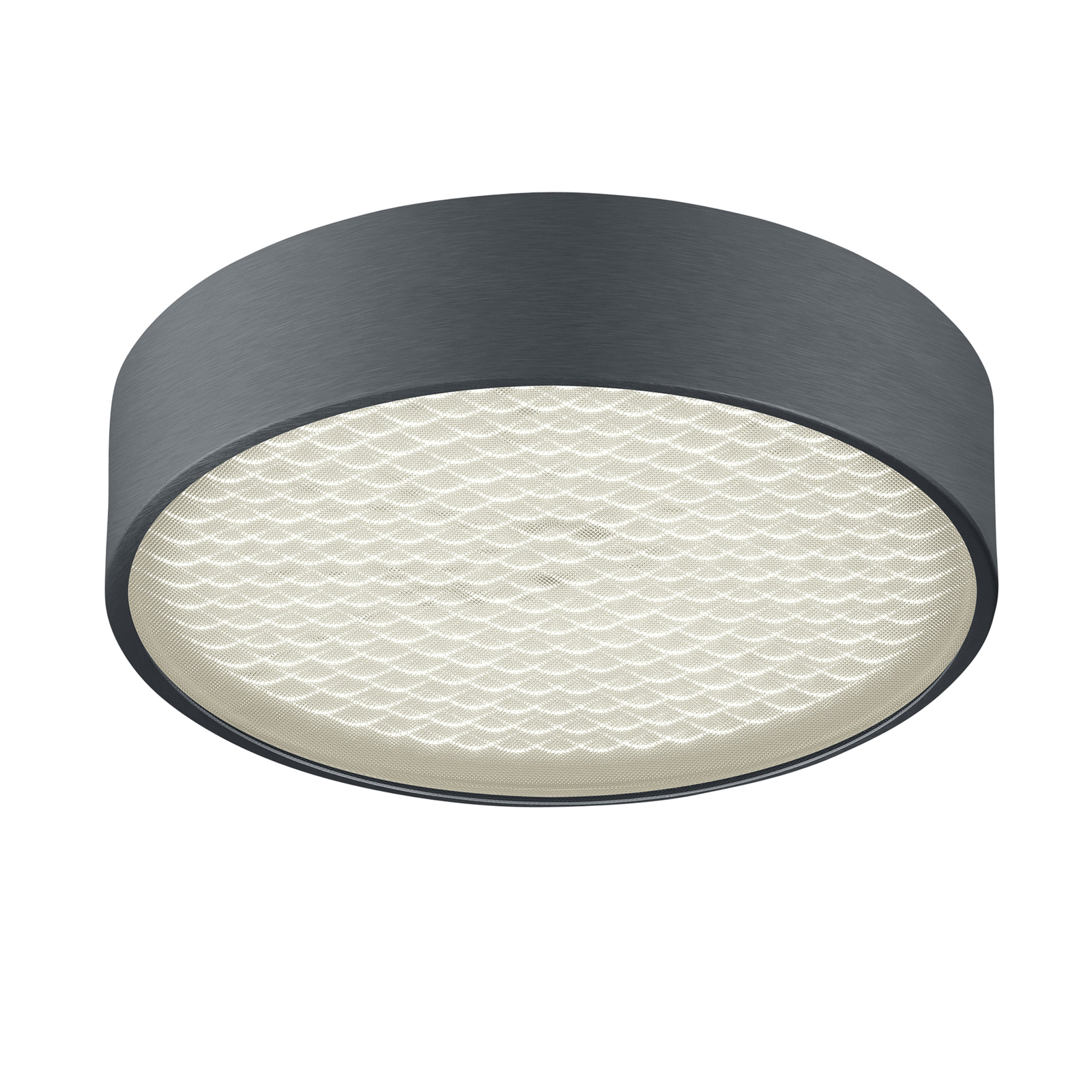 BANKAMP Drum LED ceiling light, matt anthracite