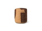 Forene Cylinder Pouf Tan/Chocolate - Ferm Living