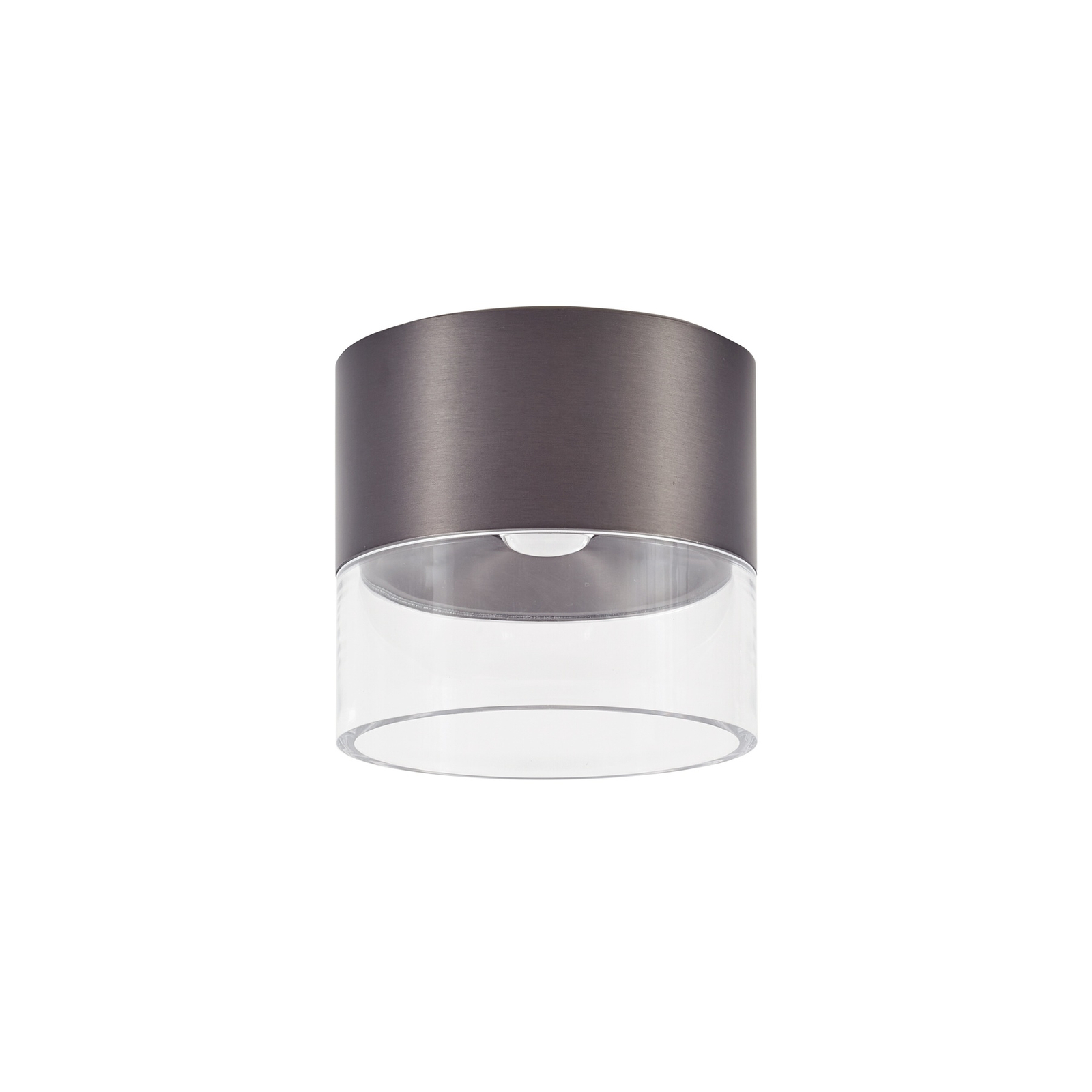 Lindby LED ceiling light Dalila, black, Ø 10 cm, aluminium