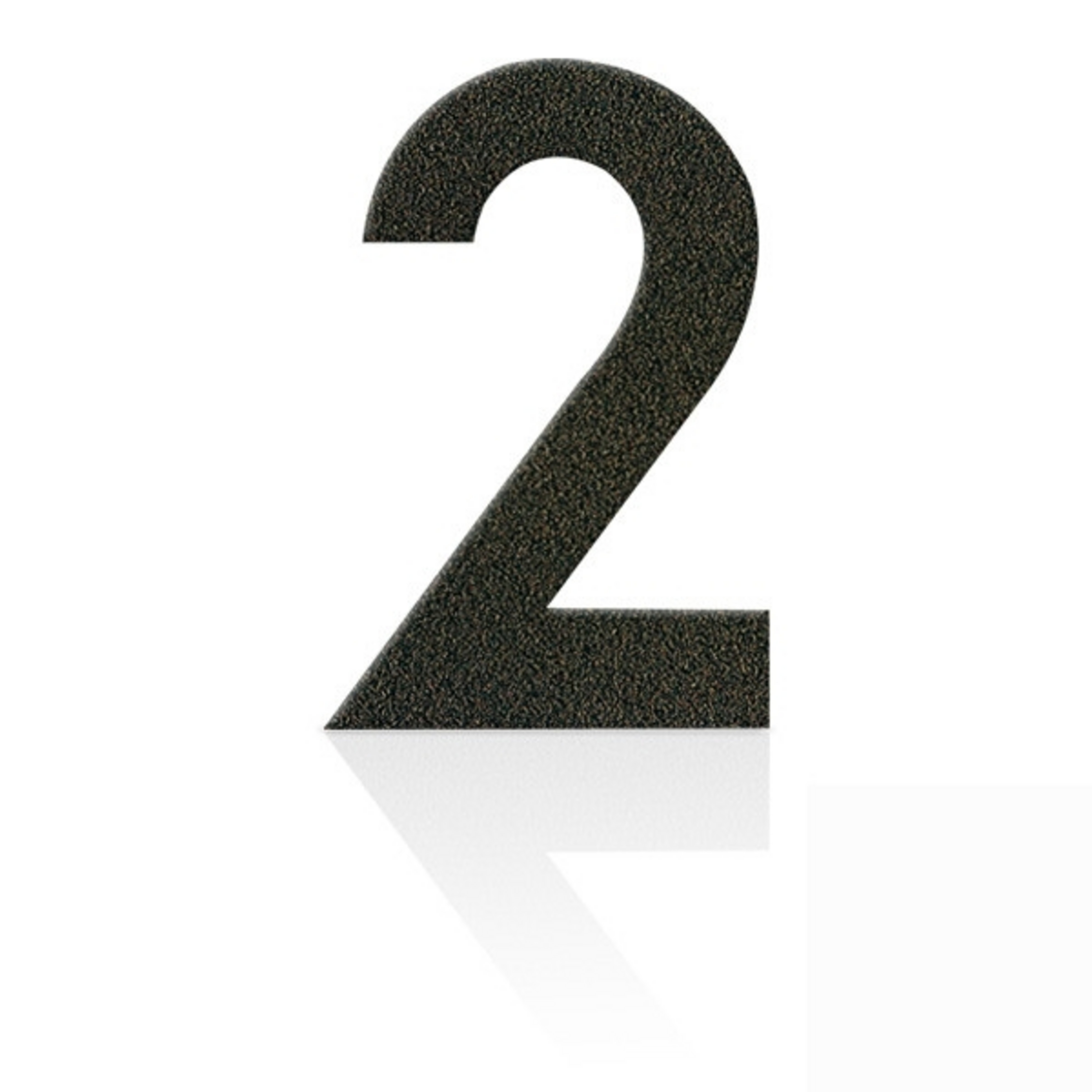 Numéros de maison en acier inoxydable, brun moka, 0-9
