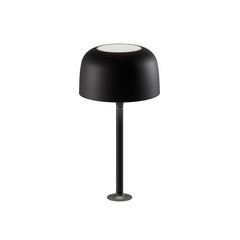 Bover LED-bordlampe Bol, mat sort, højde 33 cm