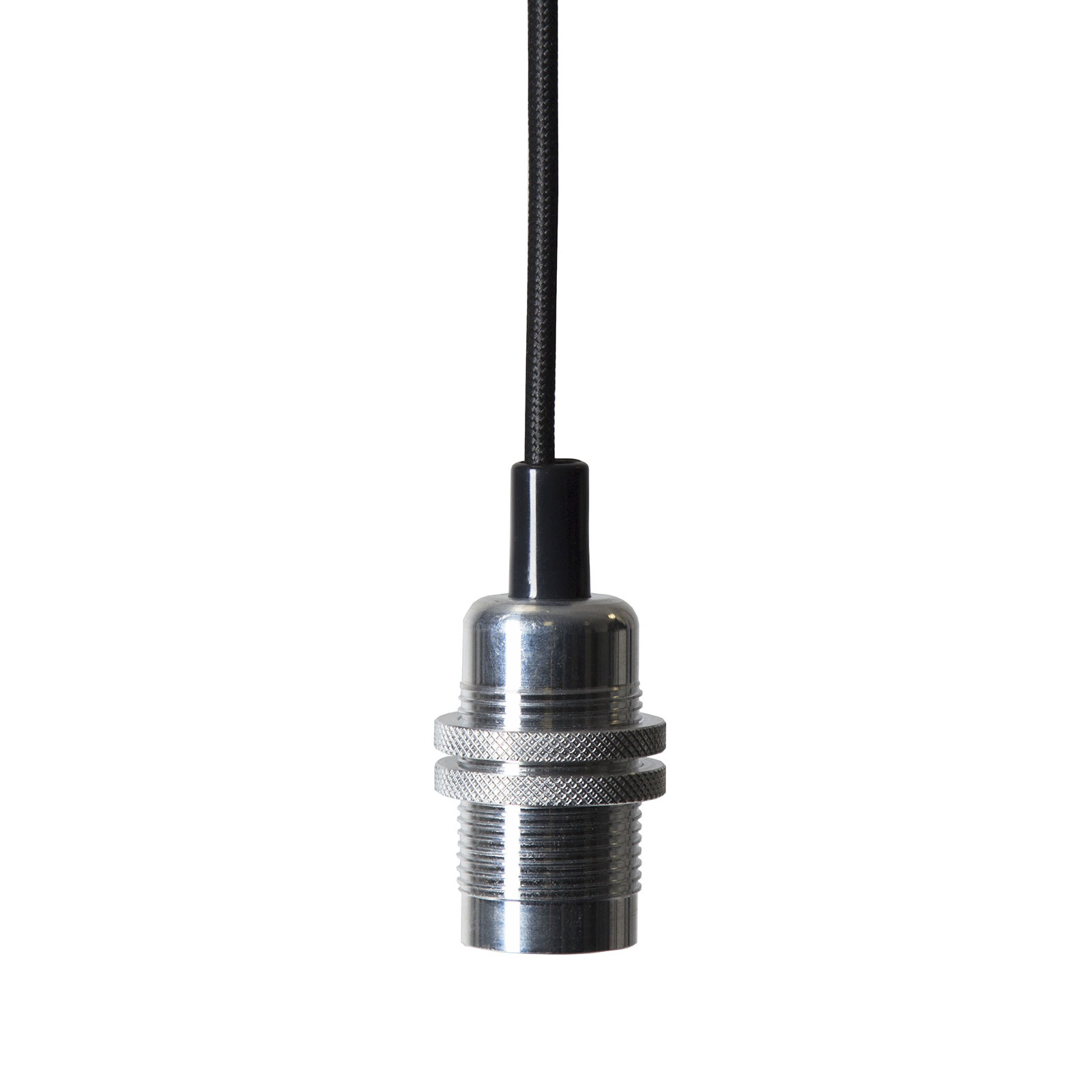 Fade E14 socket with cable, silver-coloured