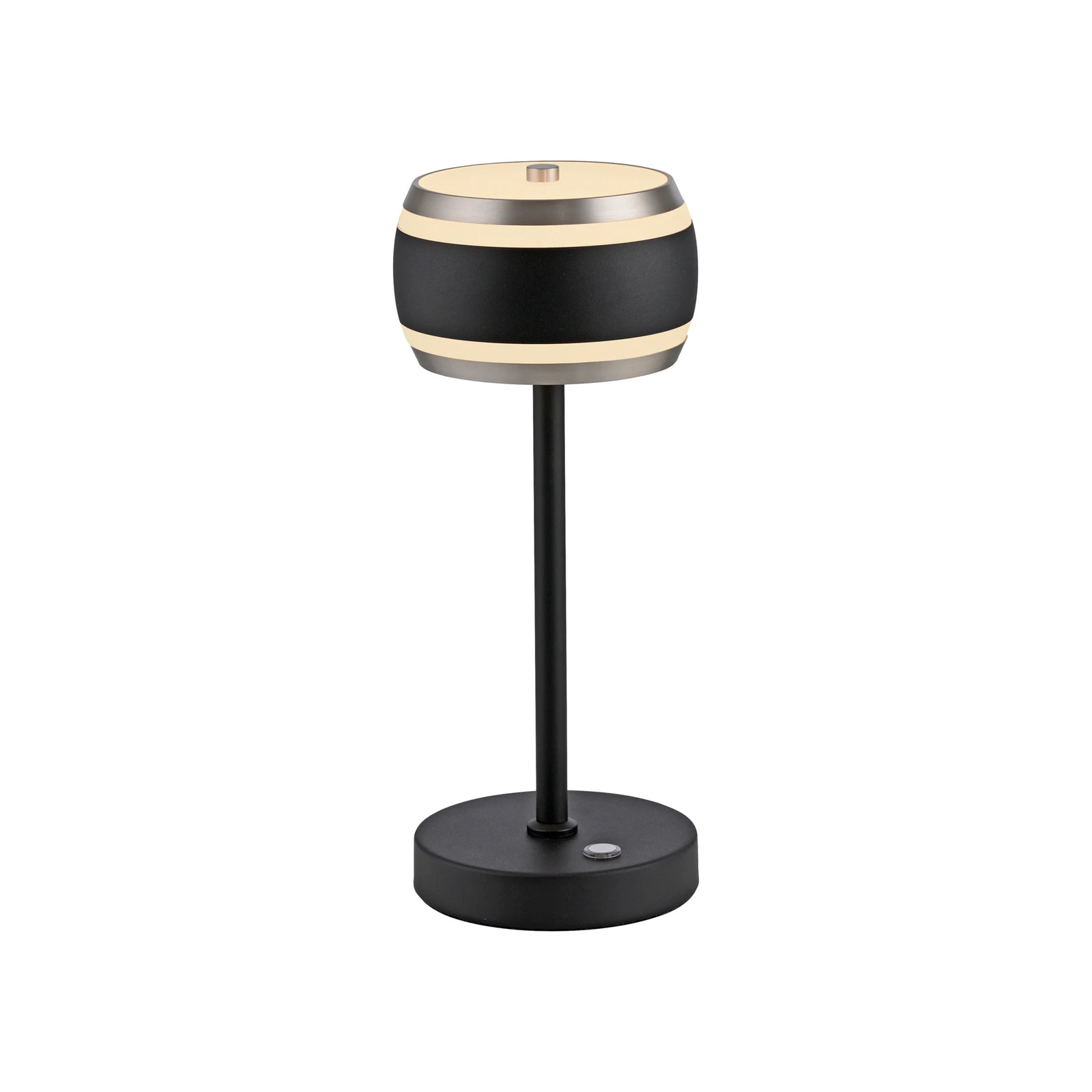 Lampada da tavolo a batteria PURE Falling Rings, black pearl/diamond, CCT