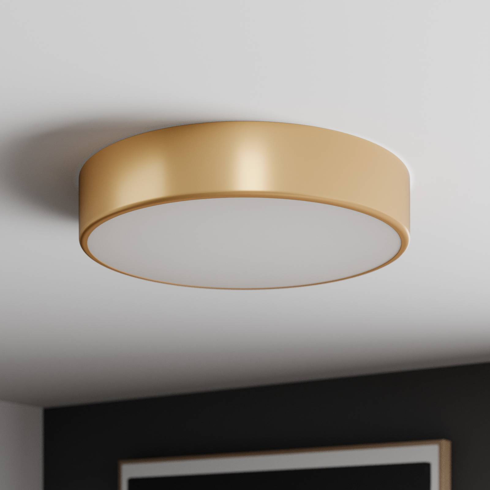 TEMAR LIGHTING Stropní světlo Cleo, Ø 40 cm, zlatá