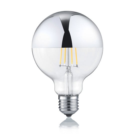 Ampoule globe LED E27 7W 2 700K tête miroir