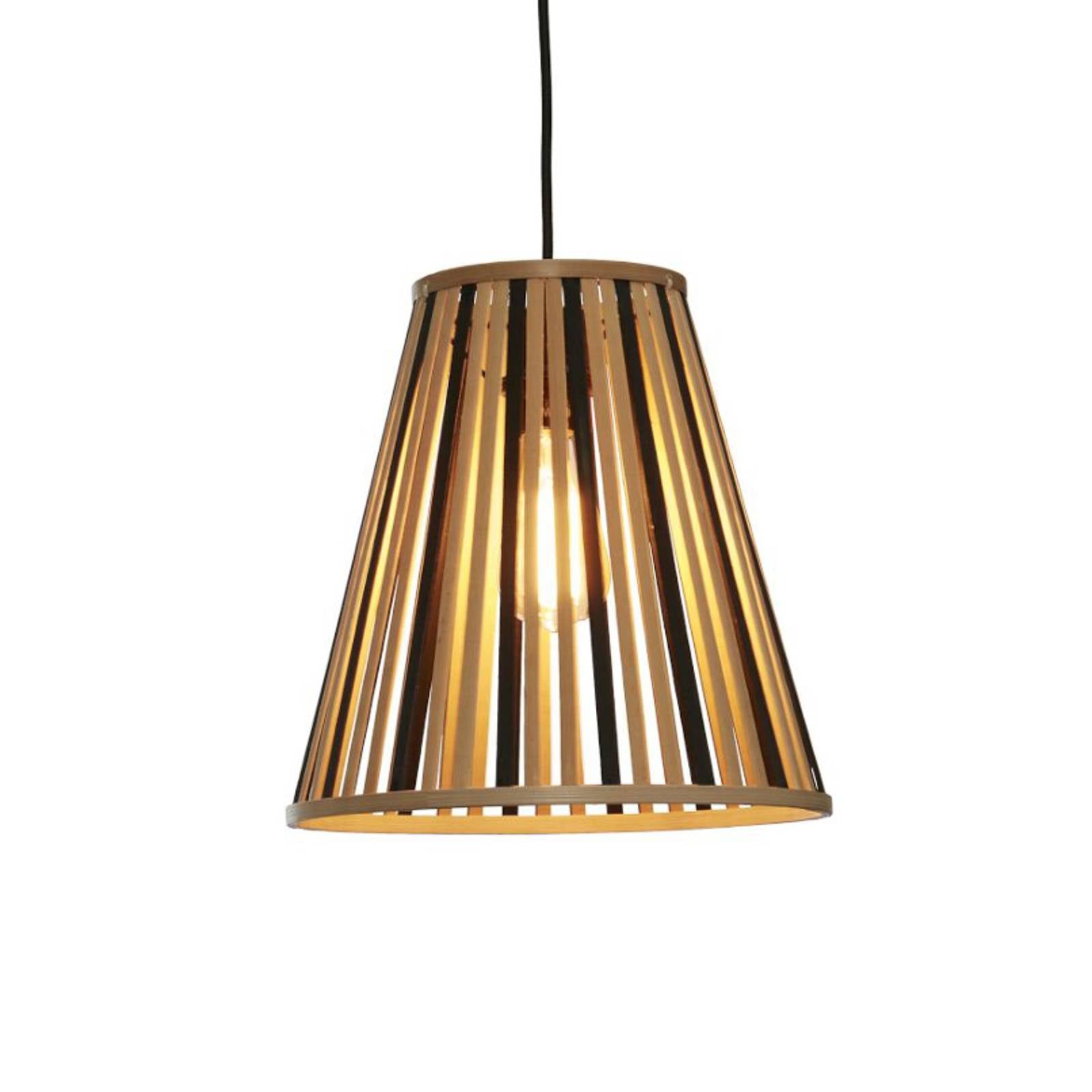 Good&mojo - good&mojo Pendelleuchte Merapi i in Natur und Schwarz E27 - brown