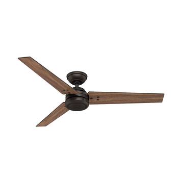 Hunter Protos ceiling fan, bronze/dark wood