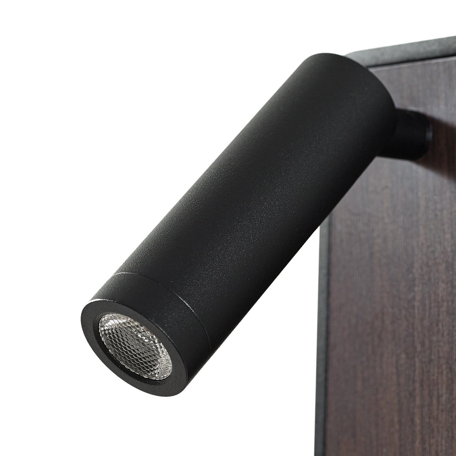 Lindby LED-Wandleuchte Tallis, schwarz, USB-C, beweglich