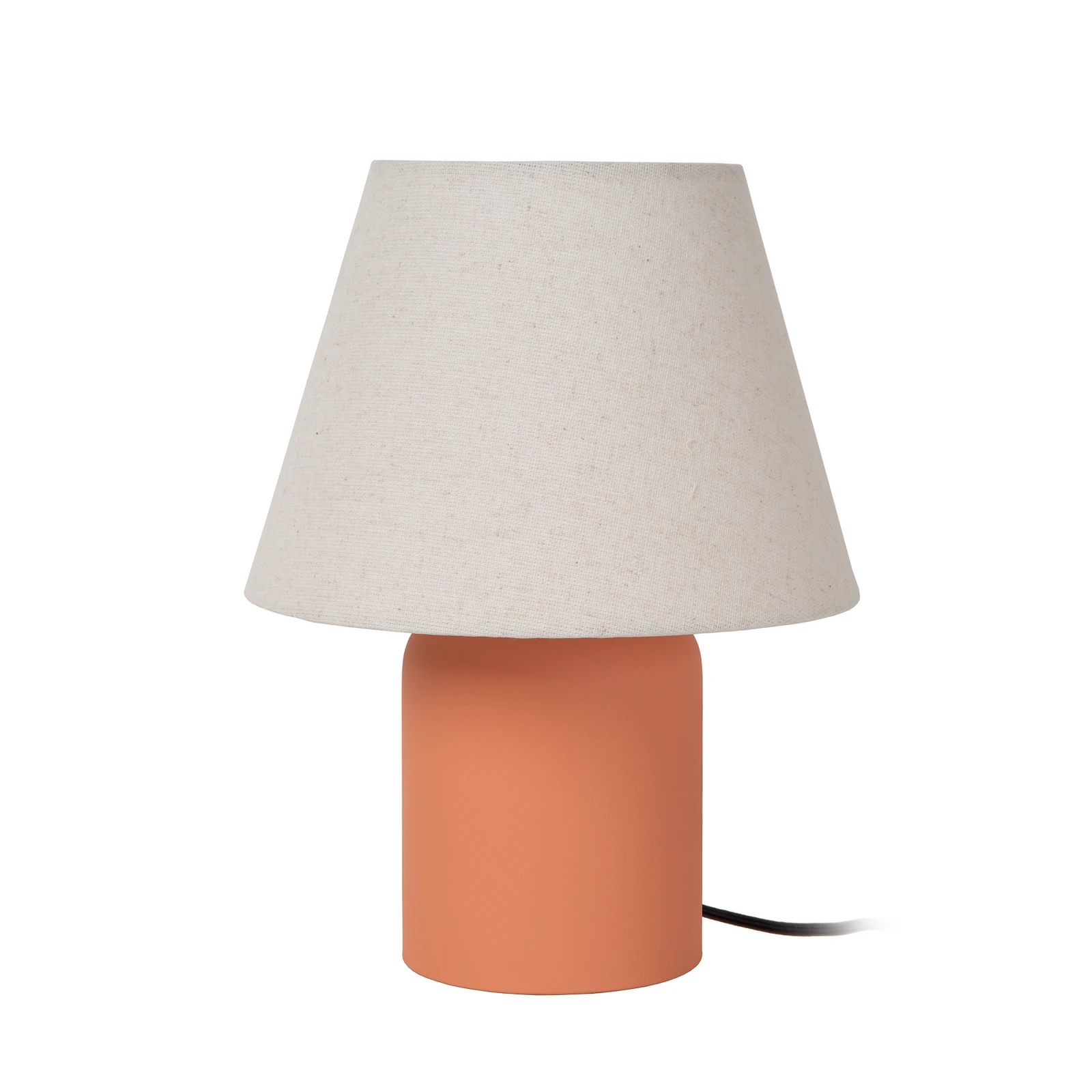 Namizna svetilka Macia, terakota/naravna barva 27 cm keramika/tkanina
