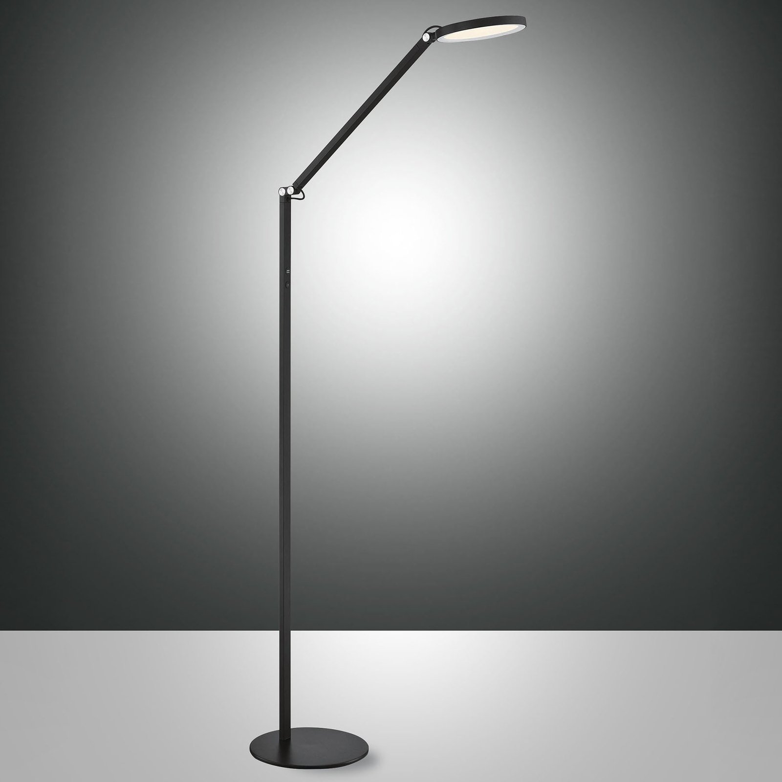 Regina LED-gulvlampe, 1 lyskilde, sort