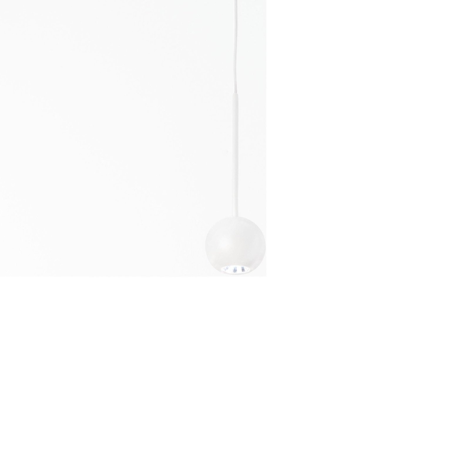 Ideal Lux suspension LED Archimede Sfera, blanc, métal