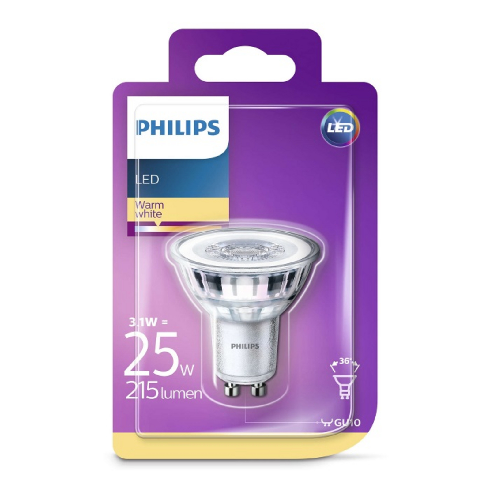 Bec LED 3,1W (25W/215lm) GU10 - Philips