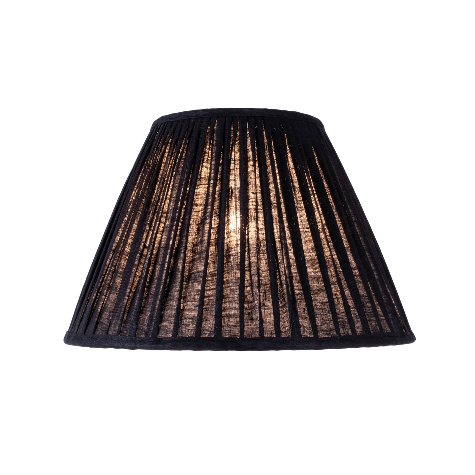 Ella lampeskærm, sort, Ø 33 cm, hør – Watt &amp;amp; Veke Watt & Veke - Design - Stof / tekstil