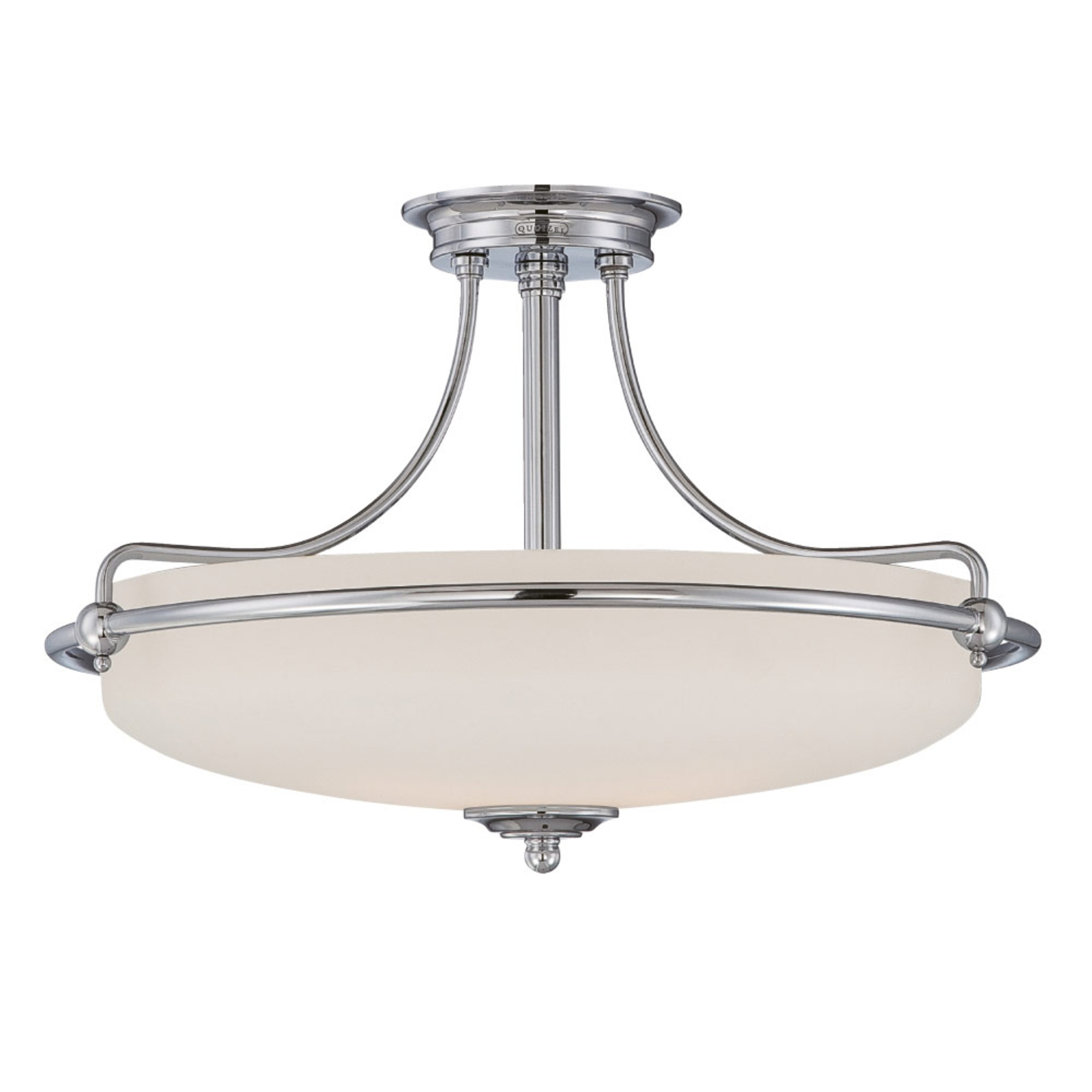 Griffin loftlampe med afstand, krom, Ø 57 cm