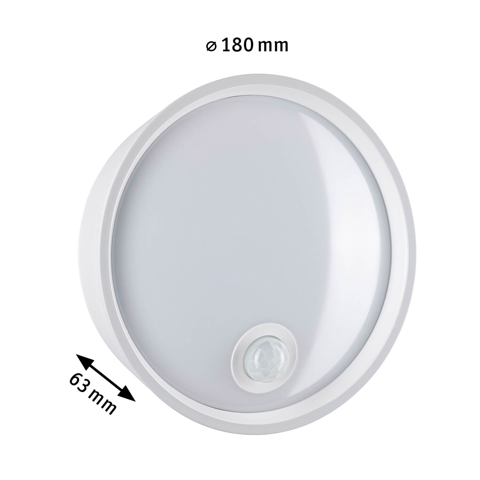 Platomo Buiten Wandlamp met Sensor SWR Wit - Paulmann