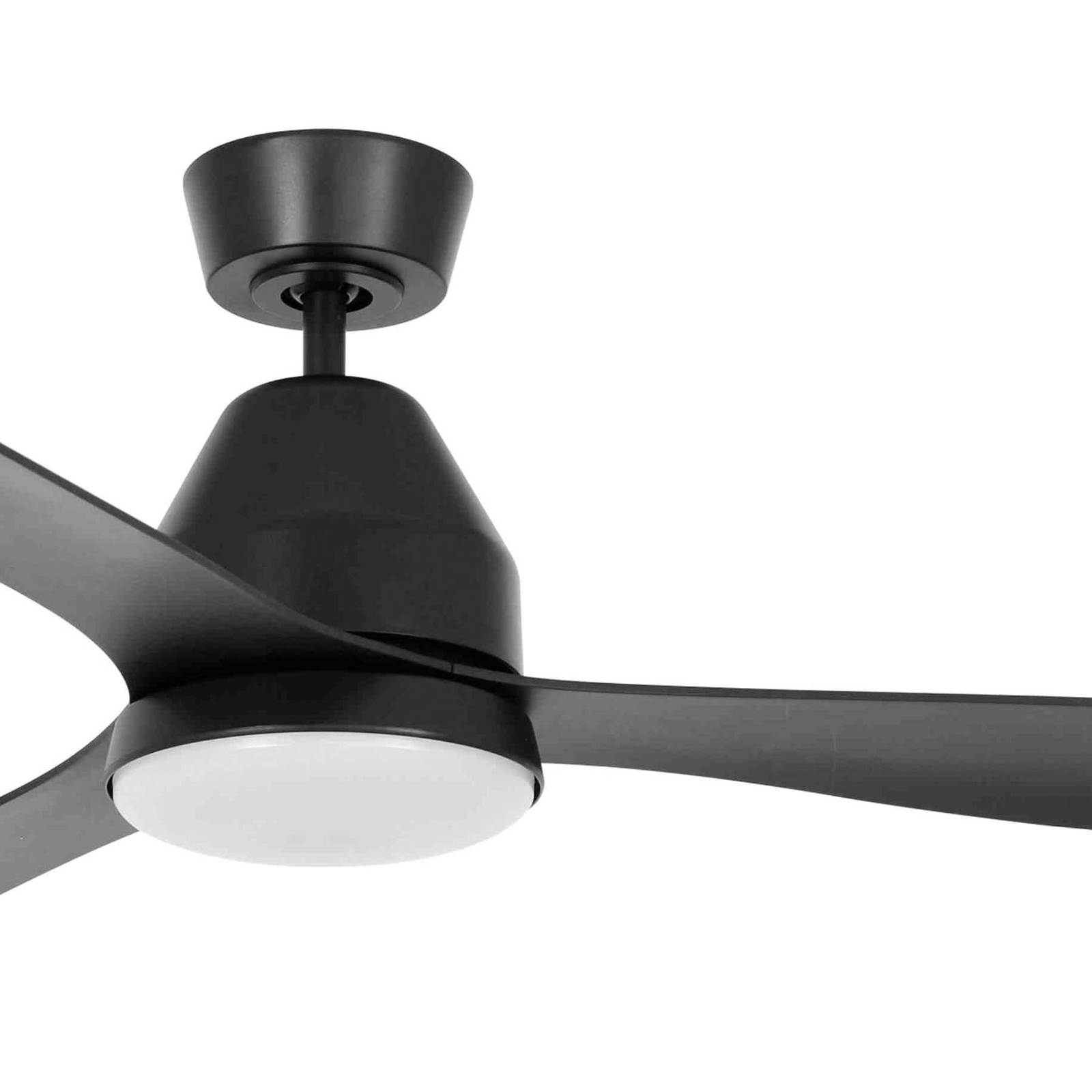 Beacon ceiling fan with light Whitehaven, black, quiet