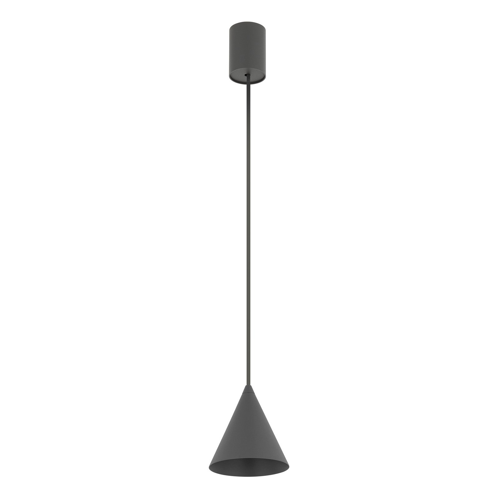 Suspension ZENITH, gris foncé, Ø 11 cm, métal, GU10