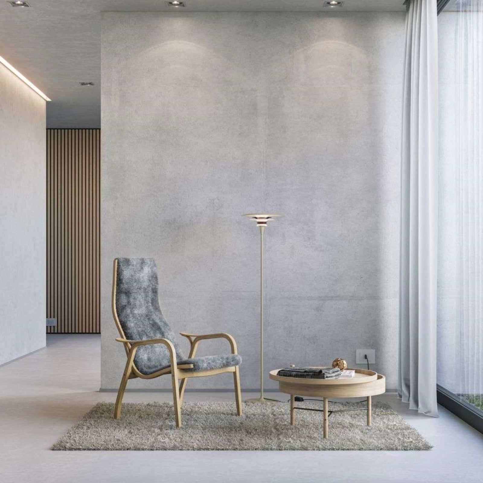 Diablo Stehleuchte Ø30 Sand/Metallic Bronze Belid - Wohnzimmer