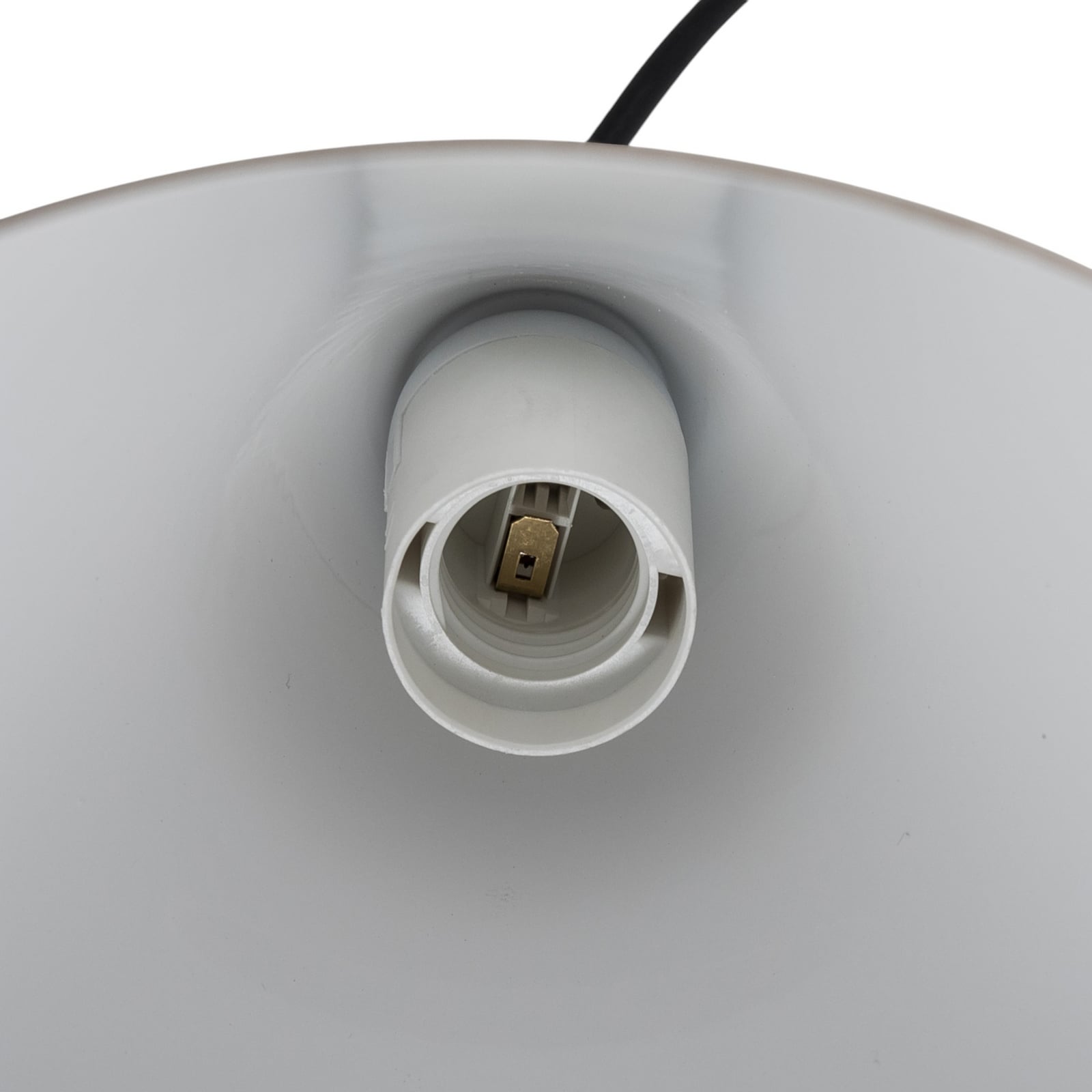 Żyrandol Form, beżowy metal, Ø 24 cm, stożkowa – ALDEX