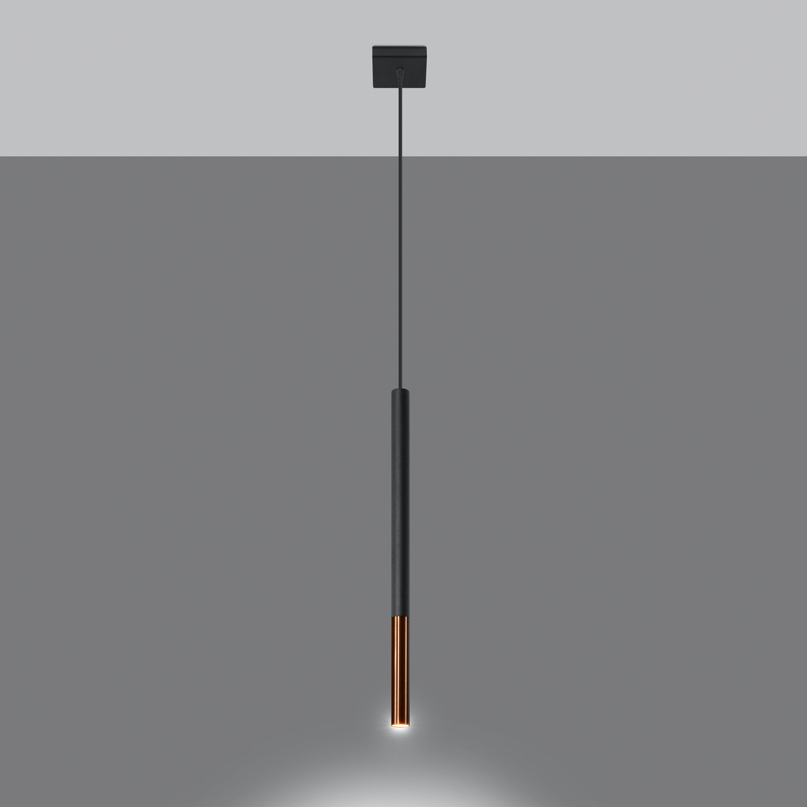 Euluna Thalassa hanging light 1-bulb G9 black/copper