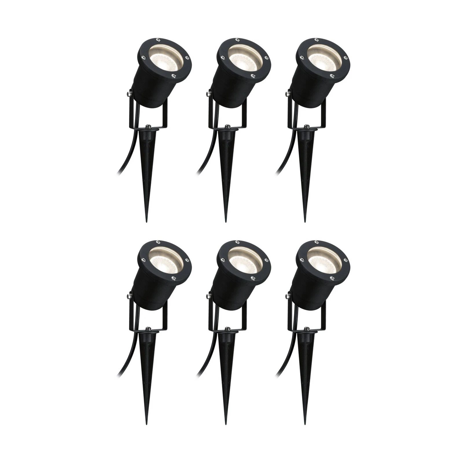 Conjunto de 6 projectores LED de espigão de solo Paulmann Special Line