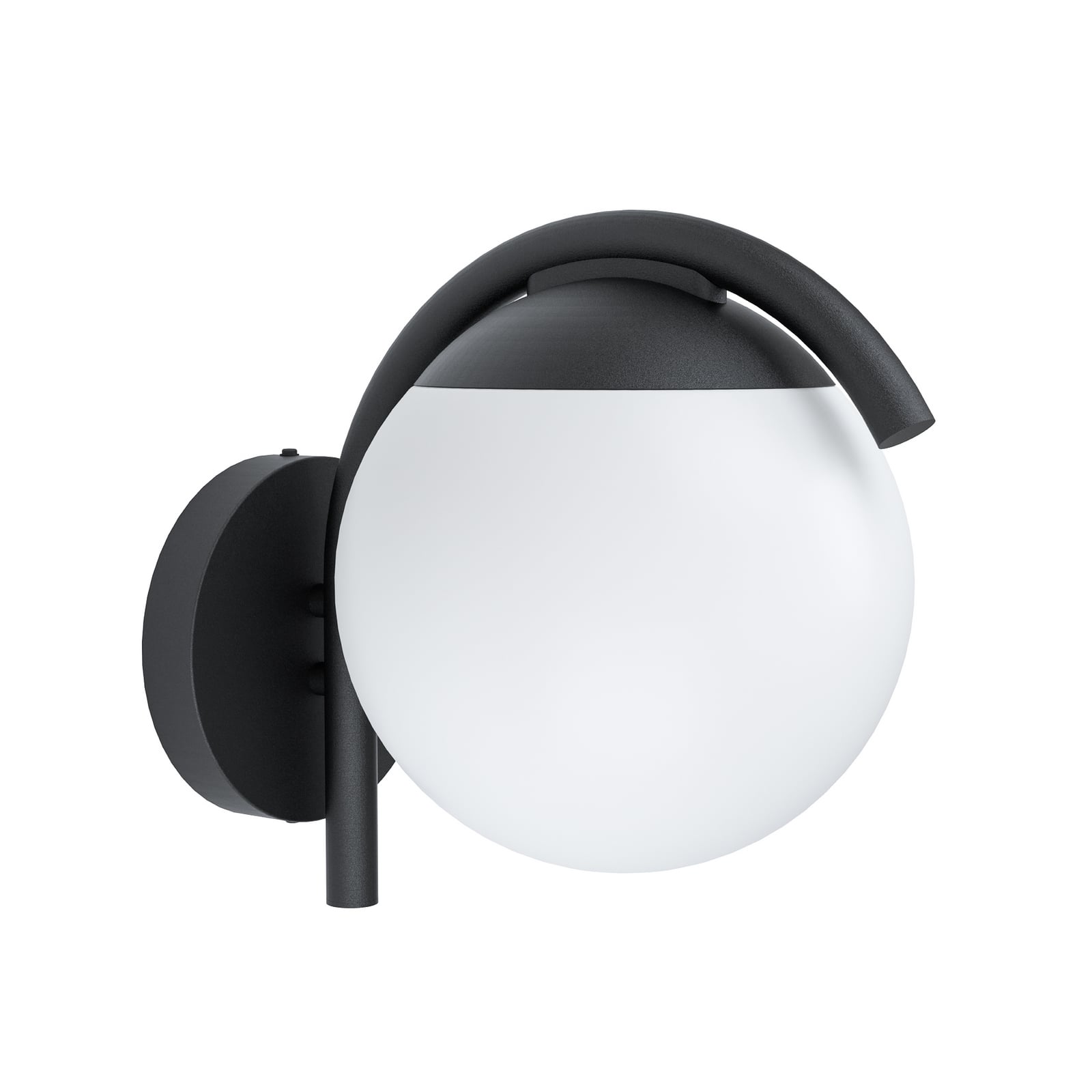 Außenwandlampe Prata Vecchia, schwarz, Höhe 26 cm, Metall