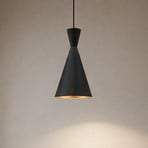 Hängeleuchte Glenora, schwarz, Ø 18 cm, Metall, E27