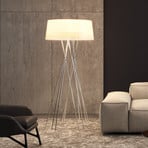 BYOK Mikado L LED floor lamp Glossy aluminium frame