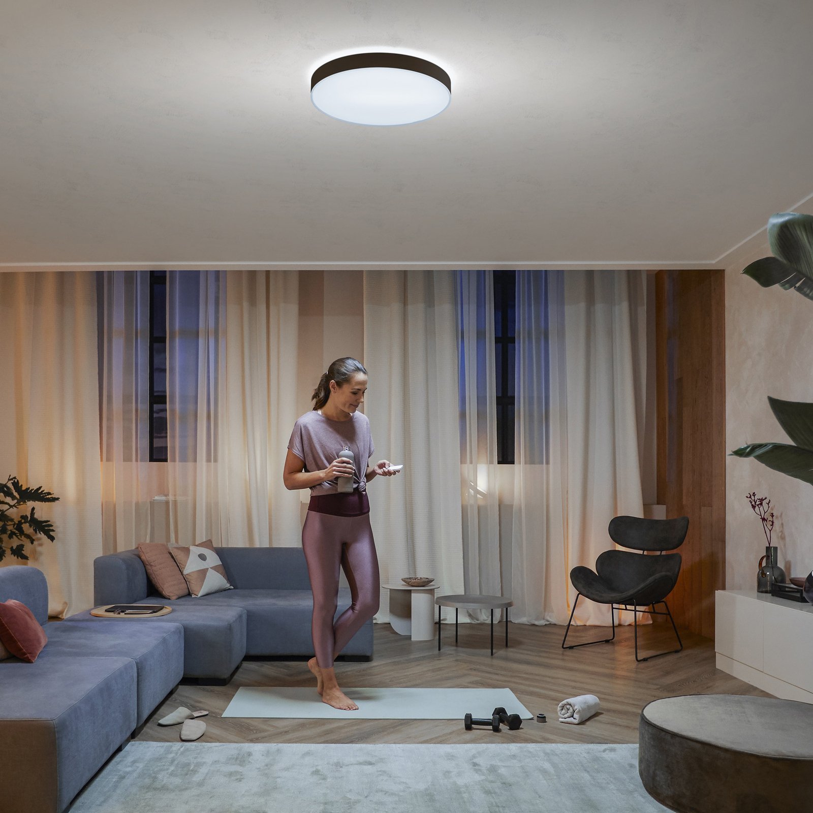 Hue Enrave XL Deckenleuchte White Amb. Black - Philips Hue