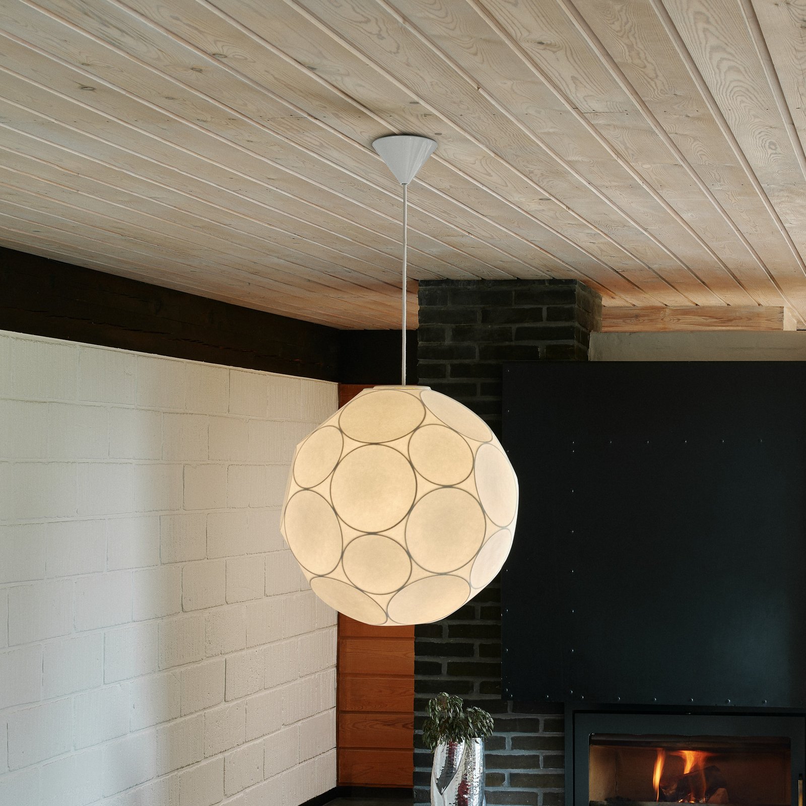 Tom Dixon hanging light Soft, Ø 45 cm, white, plastic, E27