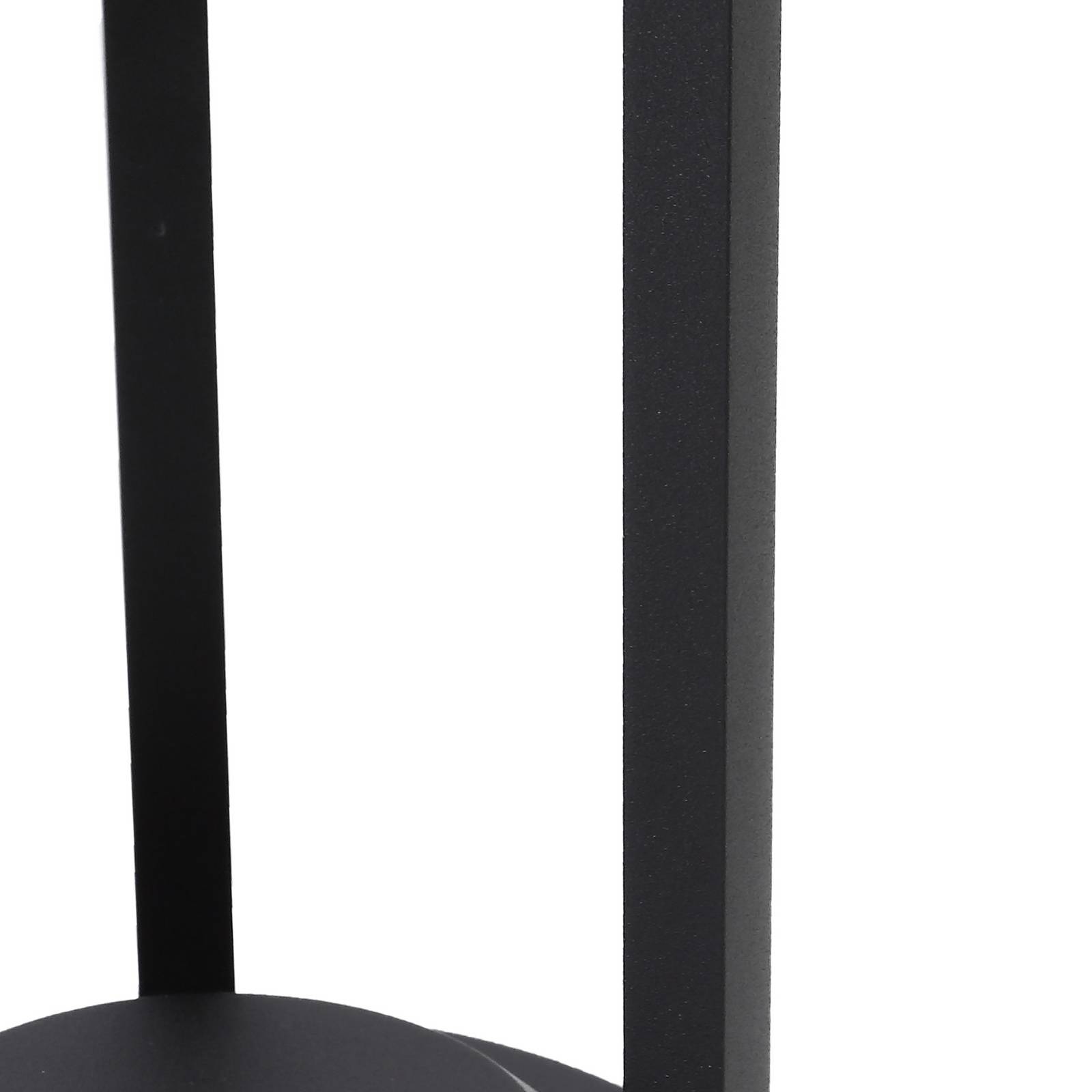 Lucande LED lampa solarna Nilea, Ø 16 cm, czarna, czujnik