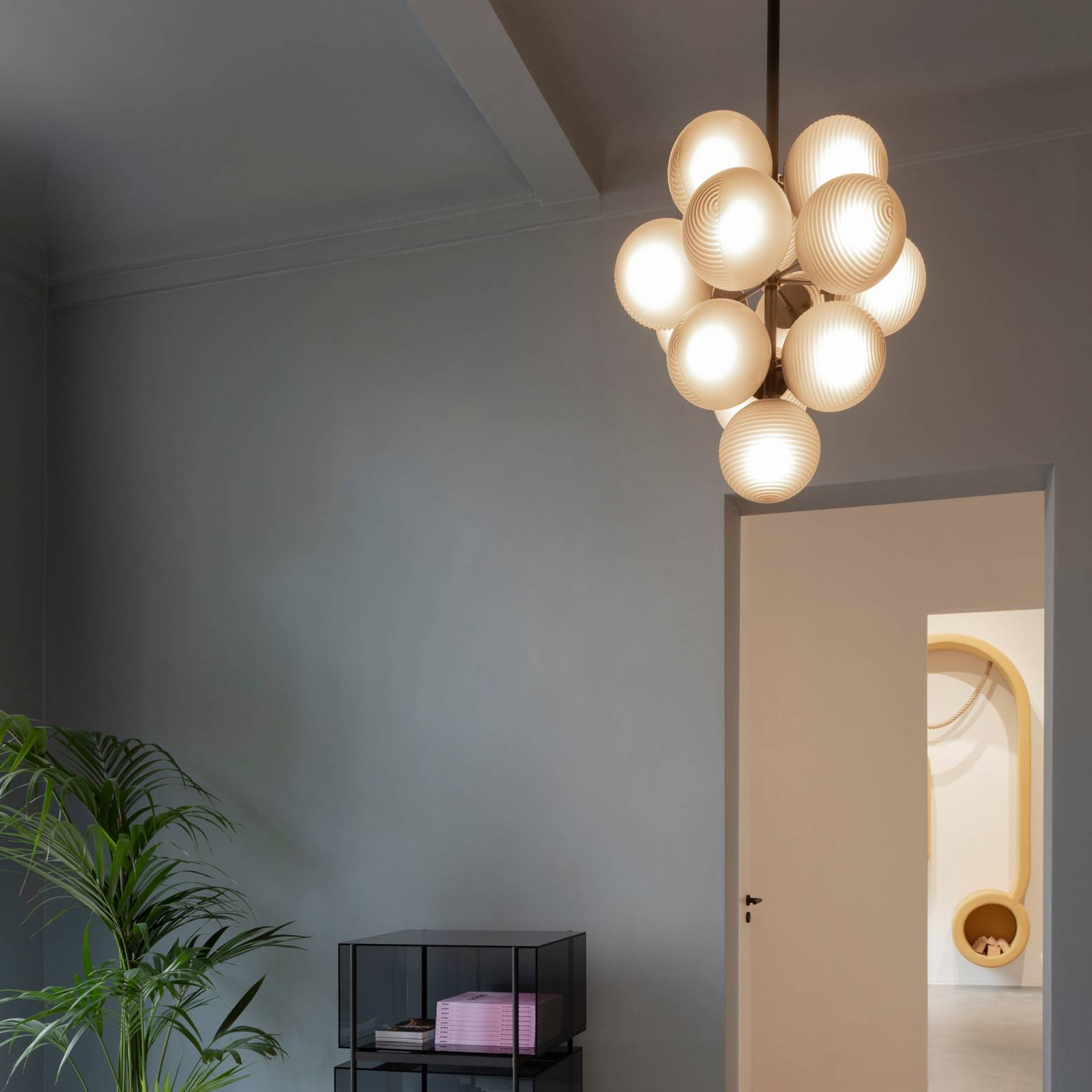 lampa wisząca pulpo Stellar Grape Small, biała, 13-światło