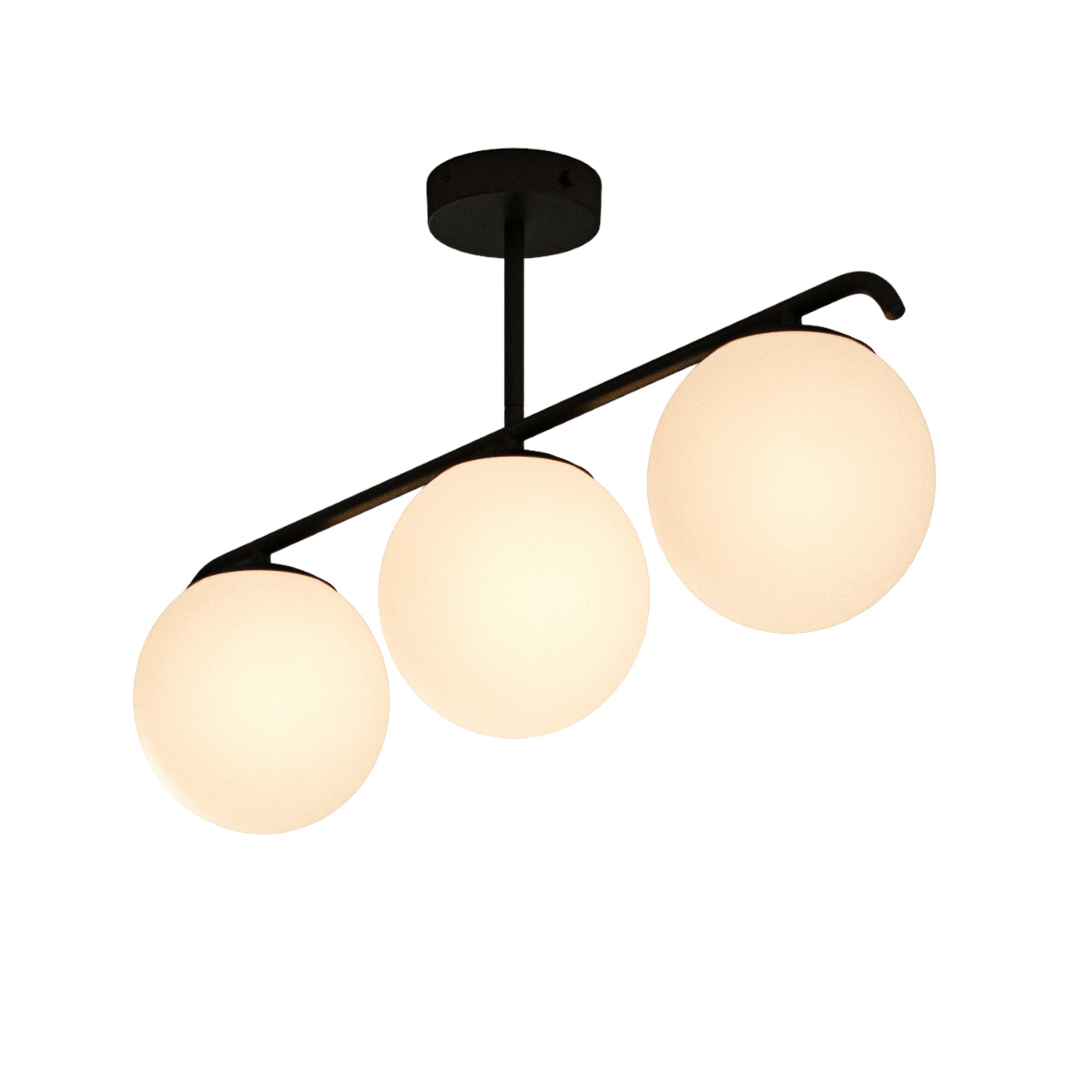 Grant 3 Candeeiro de Tecto Black - Nordlux