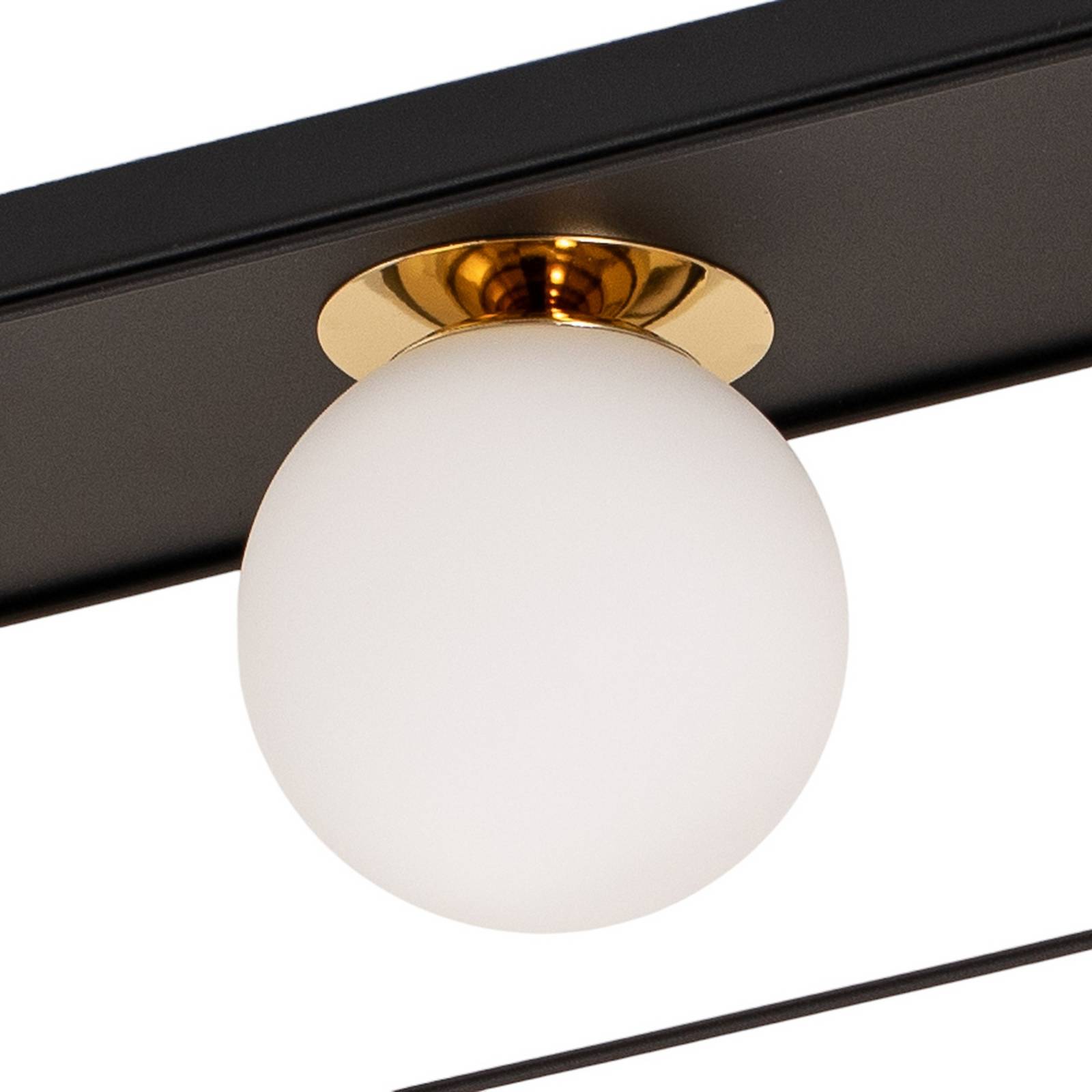 Lampa sufitowa Aroma, 3-punktowa, czarno-biało-złota, stal